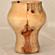 Vase aus irgendeinem Holz